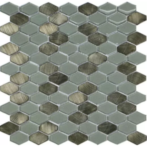 Jade Hexagon - glass tile